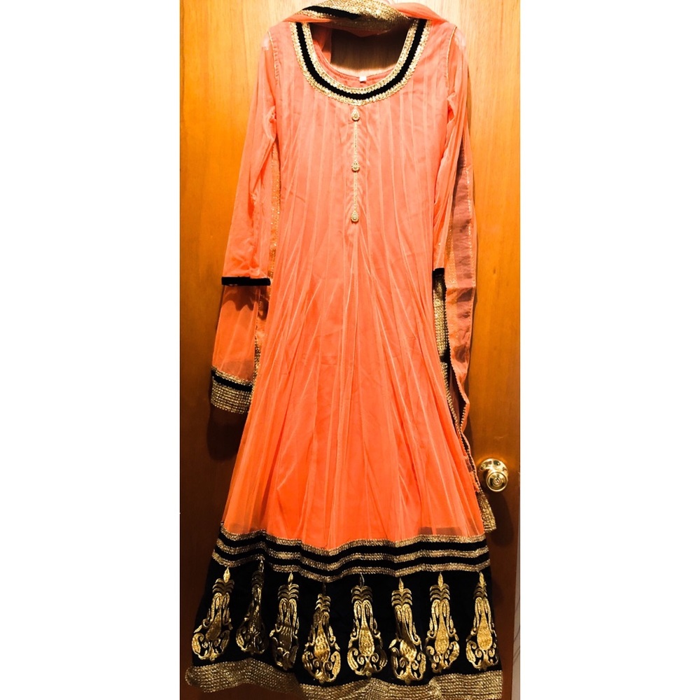 Orange salwar kameez